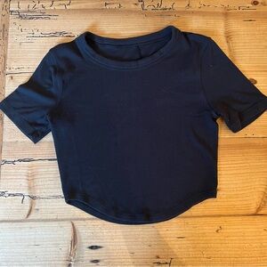 Lululemon Black Ribbed Shirt